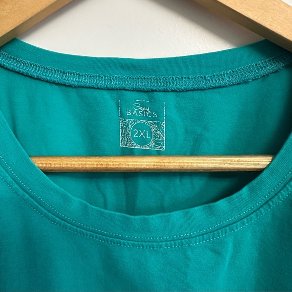 💝 Women’s Sexy Basics Short Sleeve Shirt-Size 2X 💝 - Picture 3 of 4